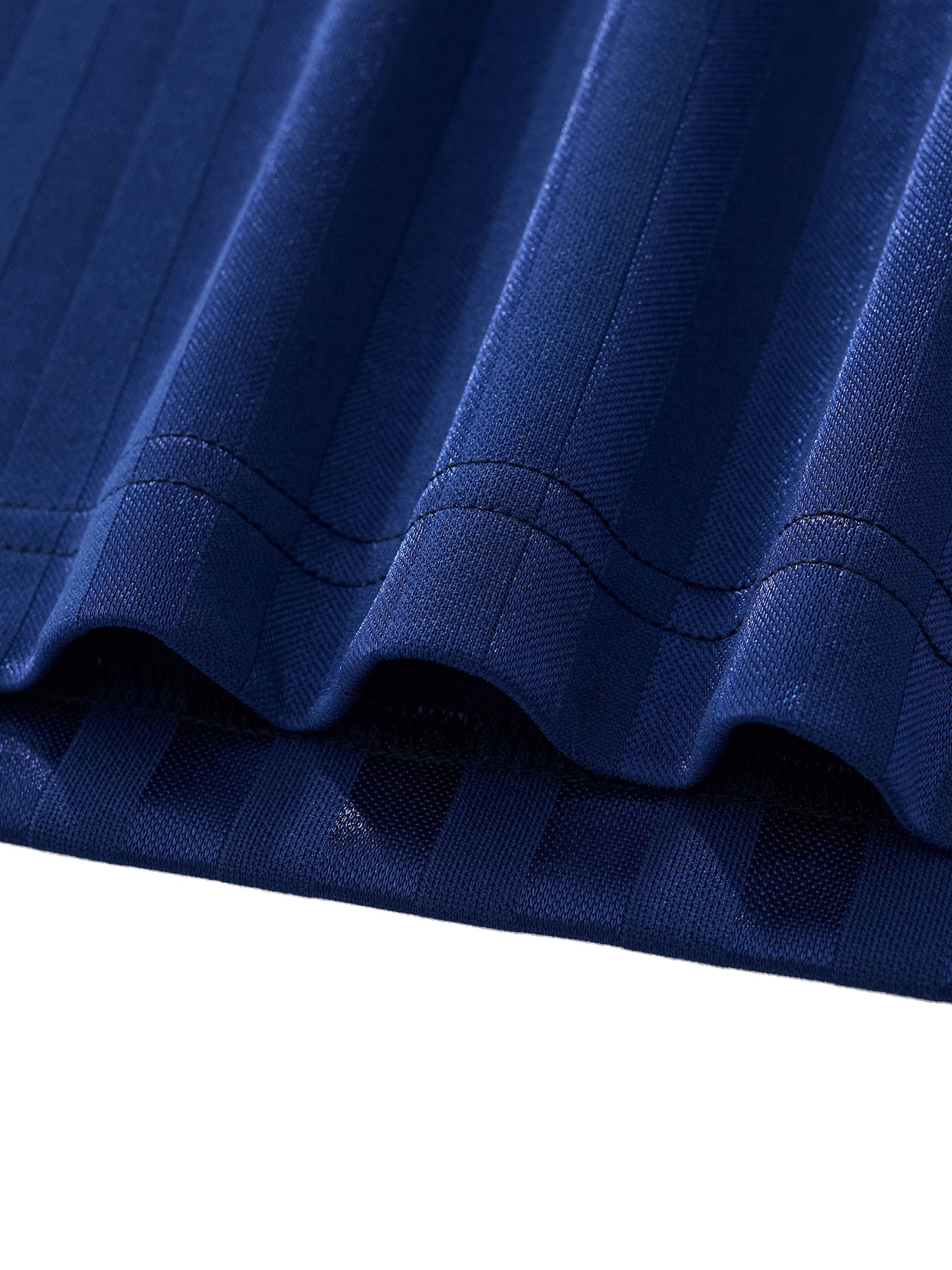 Contrast Collar Striped Soccer Jersey D o n e s t a t e