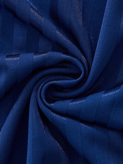 Contrast Collar Striped Soccer Jersey D o n e s t a t e