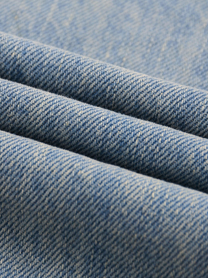 Sun Fade Raw Hem Denim Jeans D o n e s t a t e