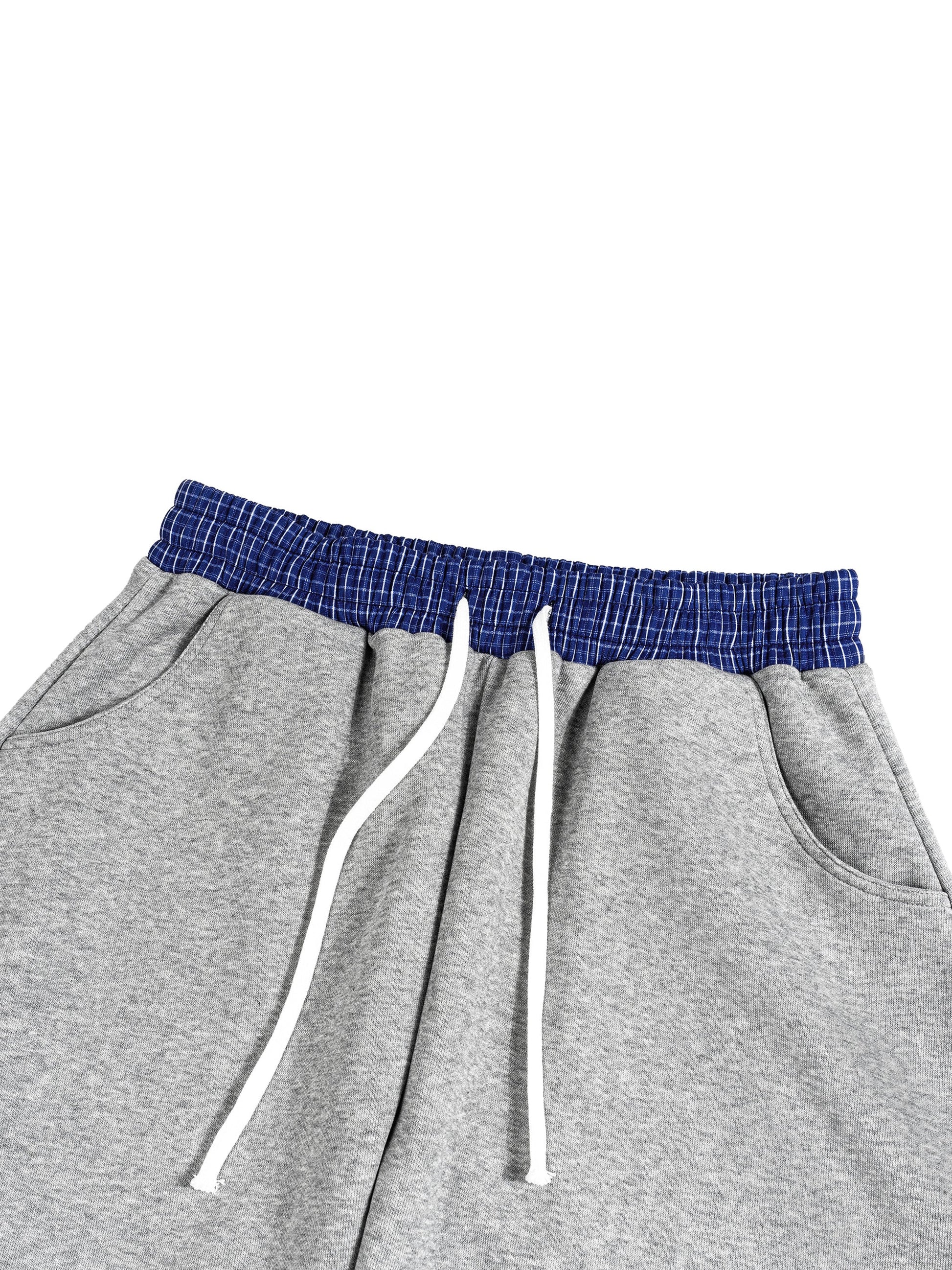 Plaid Waistband Barrel Sweatpants ODMPOD