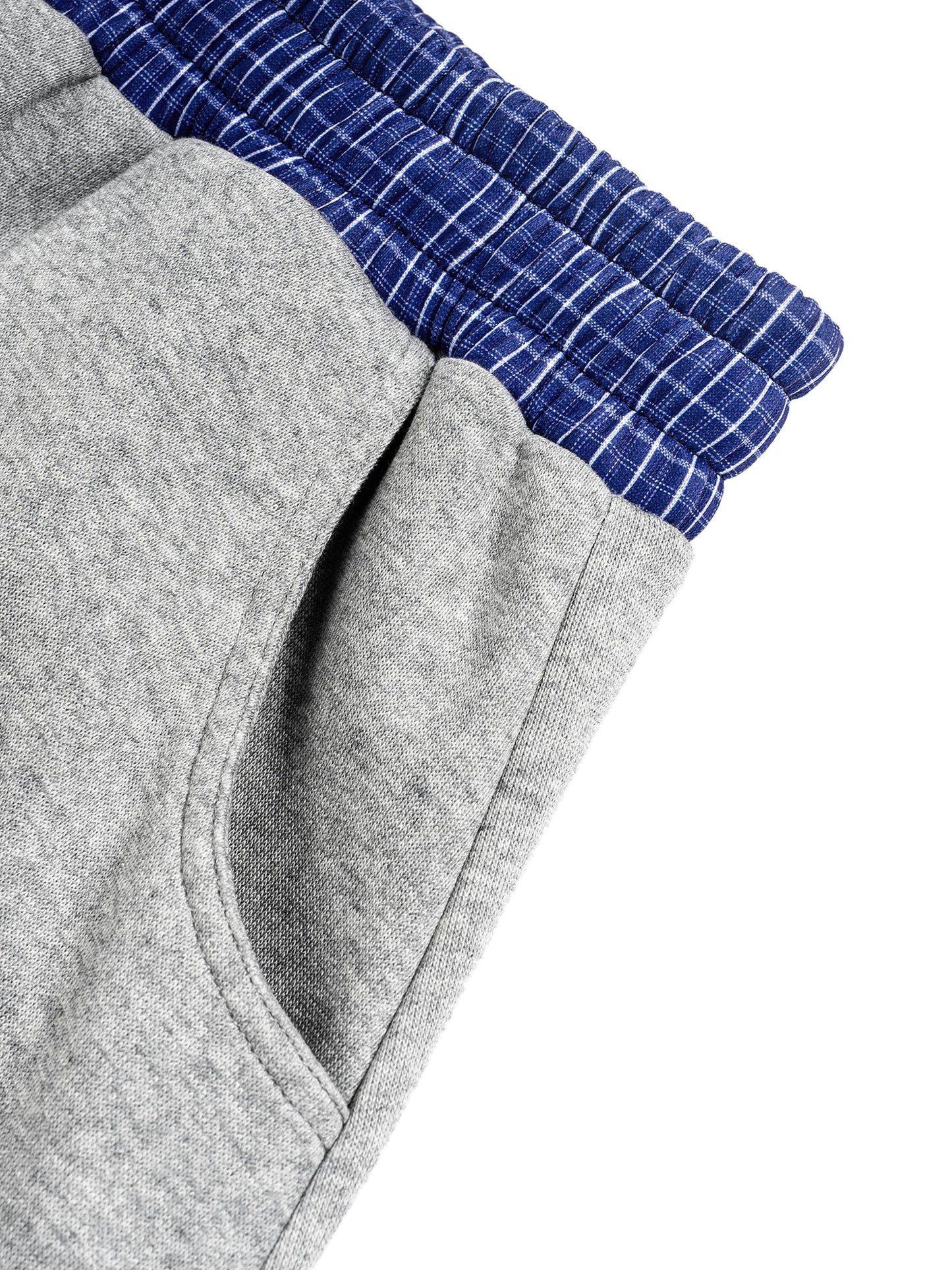 Plaid Waistband Barrel Sweatpants ODMPOD
