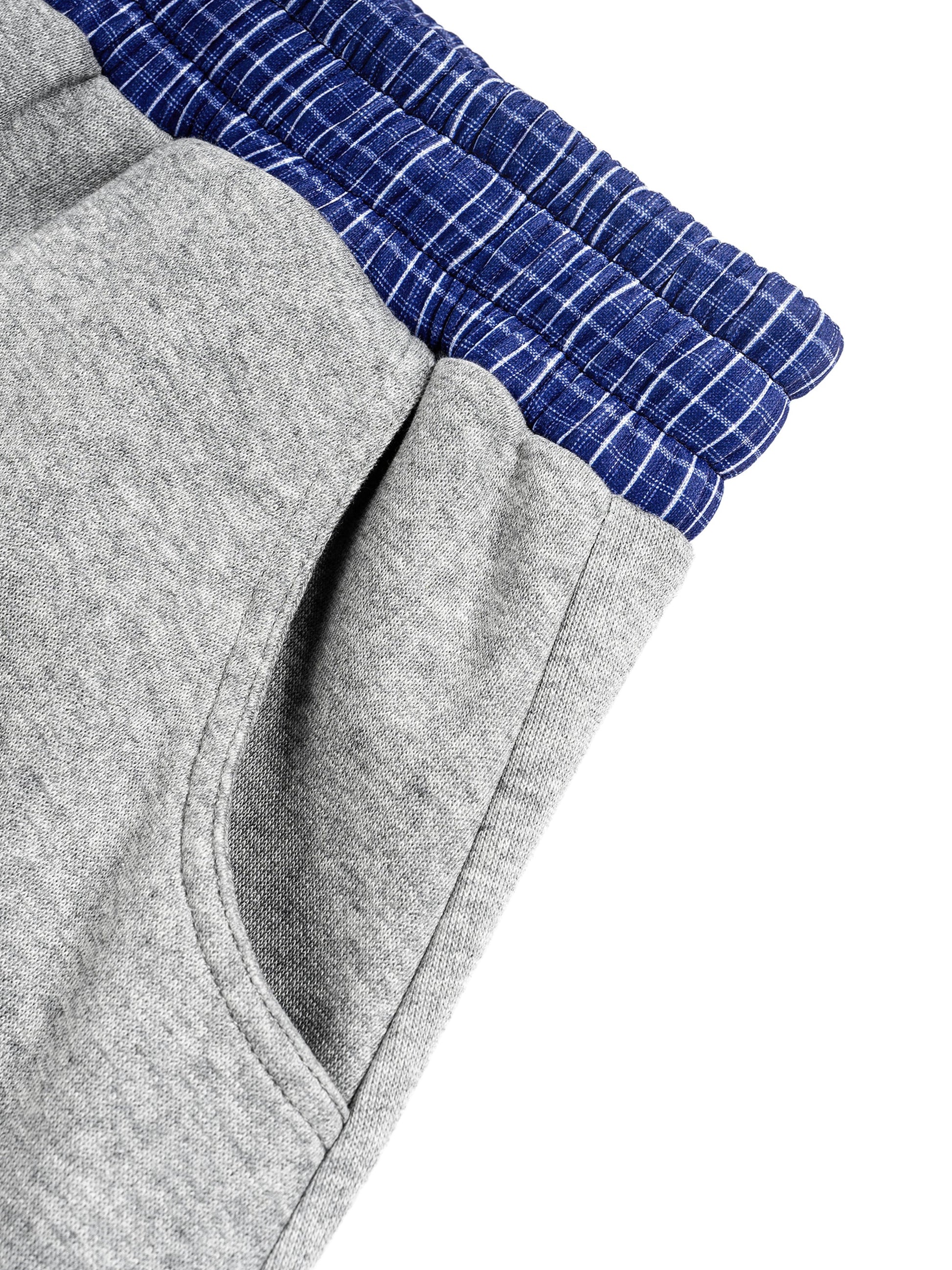 Plaid Waistband Barrel Sweatpants ODMPOD
