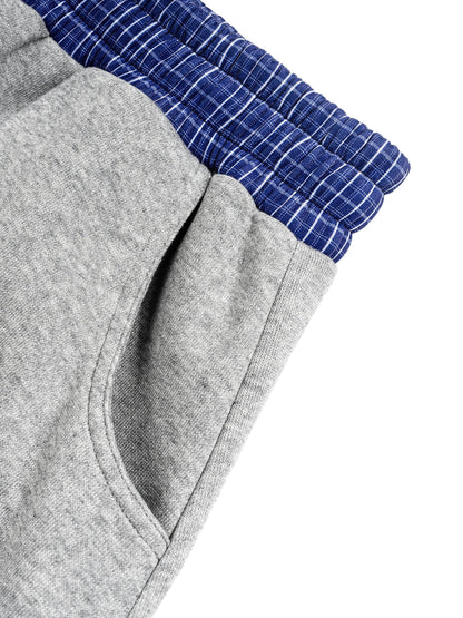 Plaid Waistband Barrel Sweatpants ODMPOD