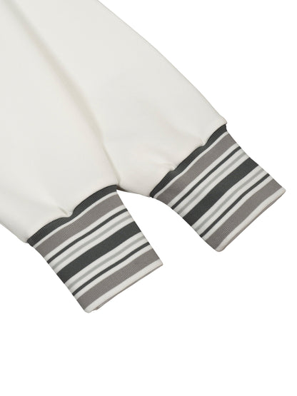 Striped Rib Collar Zip Jacket D o n e s t a t e