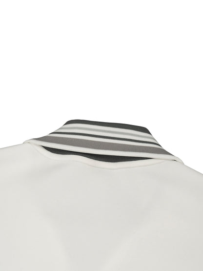 Striped Rib Collar Zip Jacket D o n e s t a t e