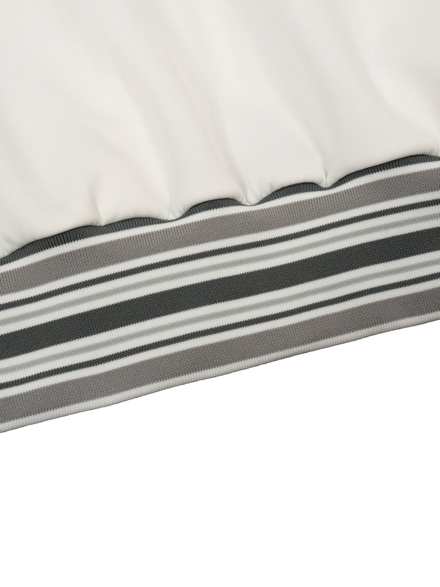 Striped Rib Collar Zip Jacket D o n e s t a t e