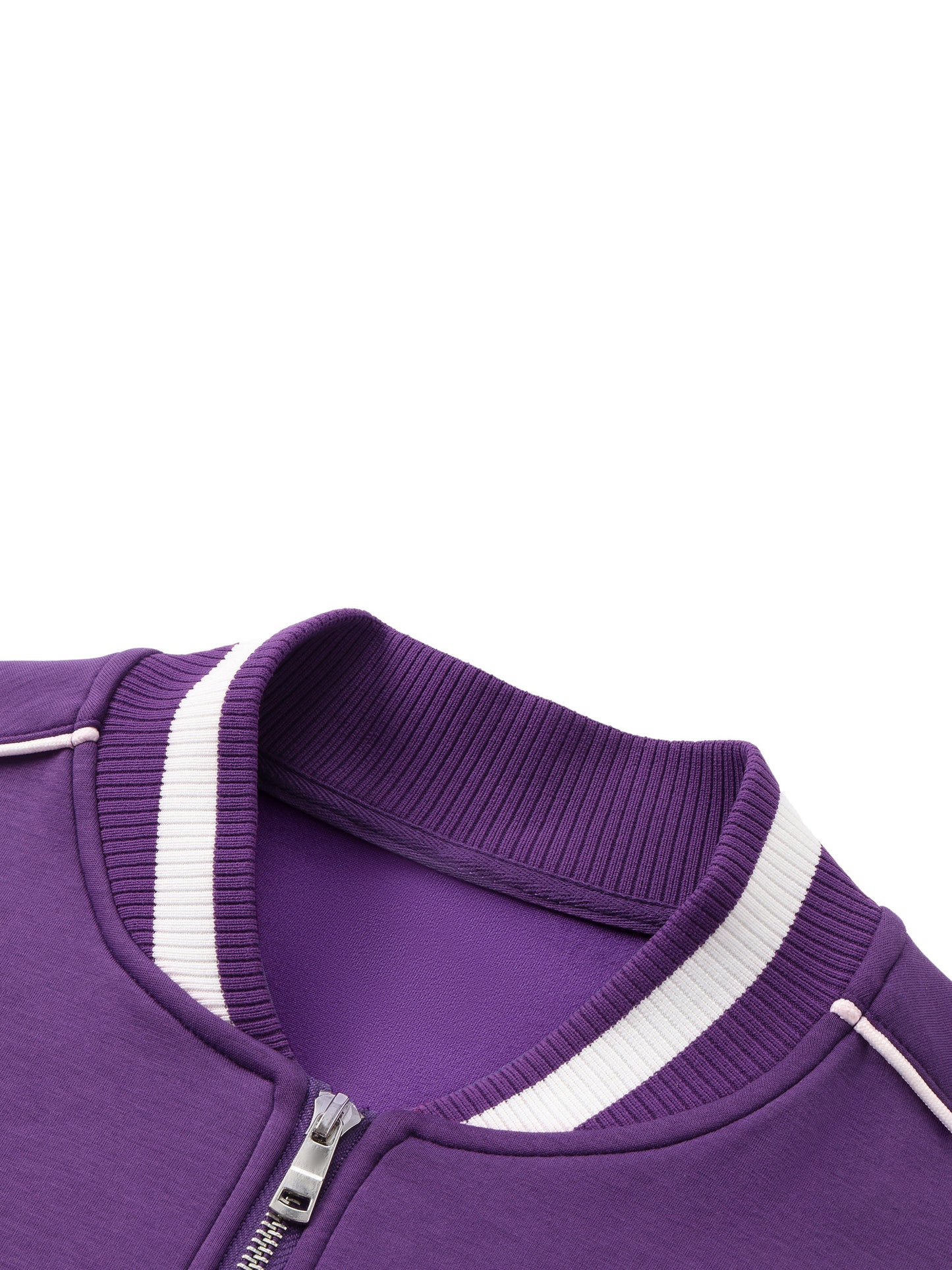 Contrast Piping Zip Bomber Jacket D o n e s t a t e