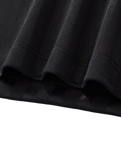 Contrast Collar Striped Cropped Jersey ODMPOD