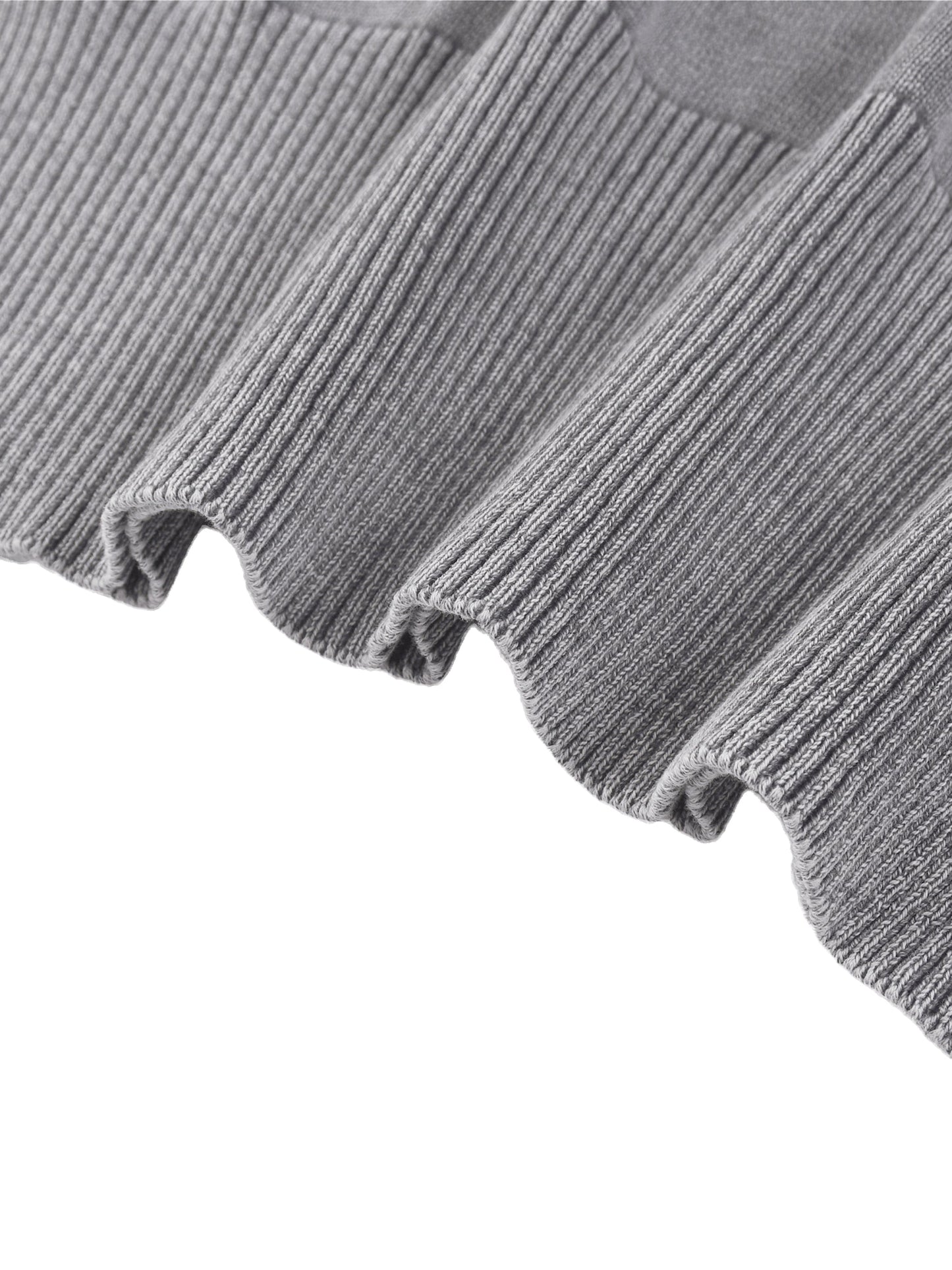 Mineral Wash Balloon Sleeve Cropped Sweater ODMPOD