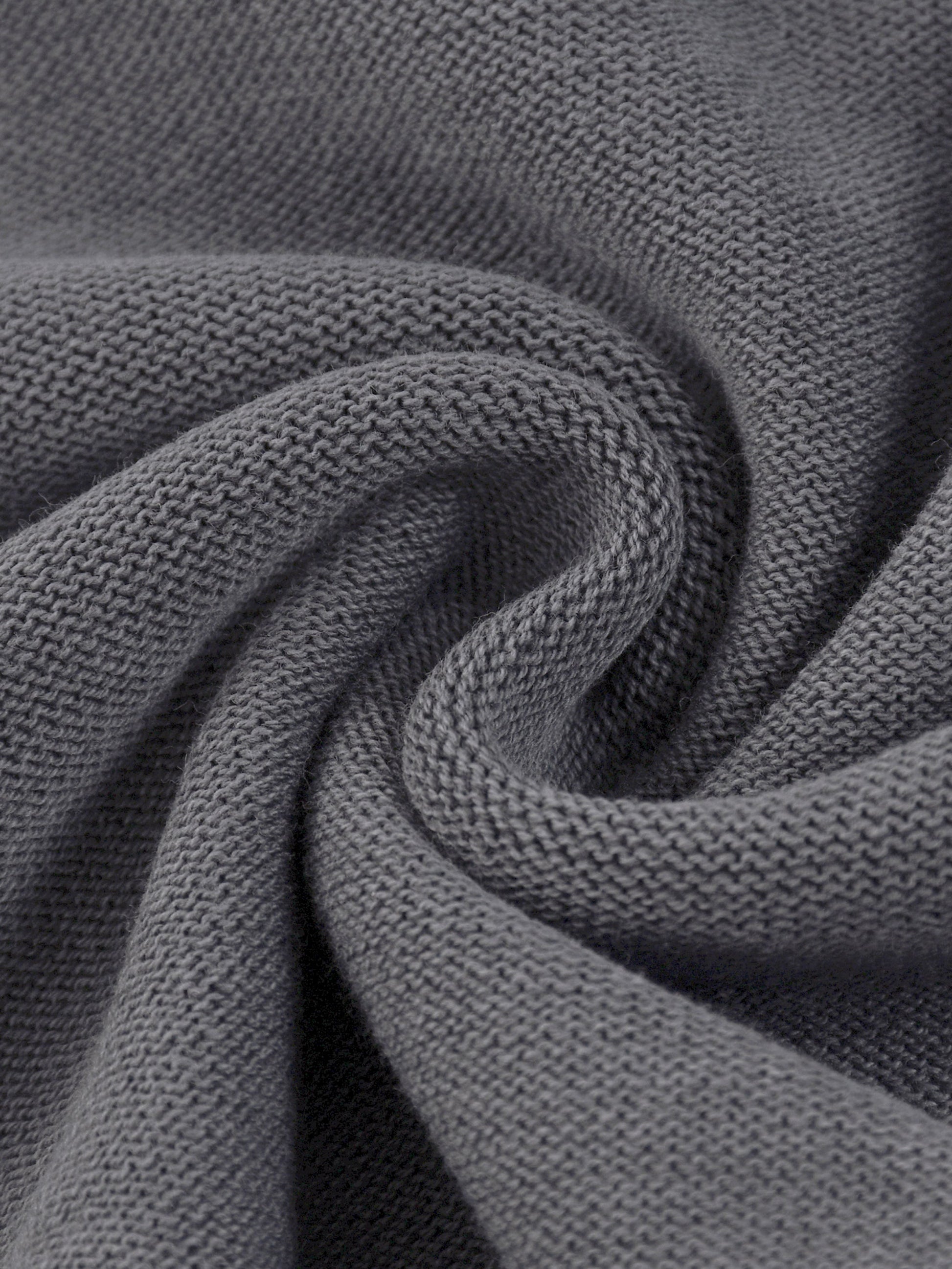 Mineral Wash Balloon Sleeve Cropped Sweater ODMPOD