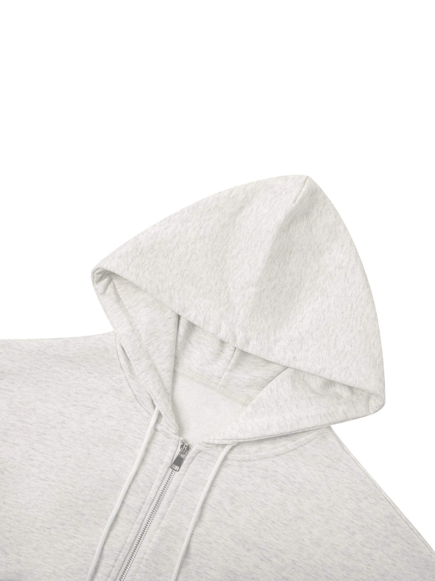 Essential Cropped Zip-Up Hoodie D o n e s t a t e