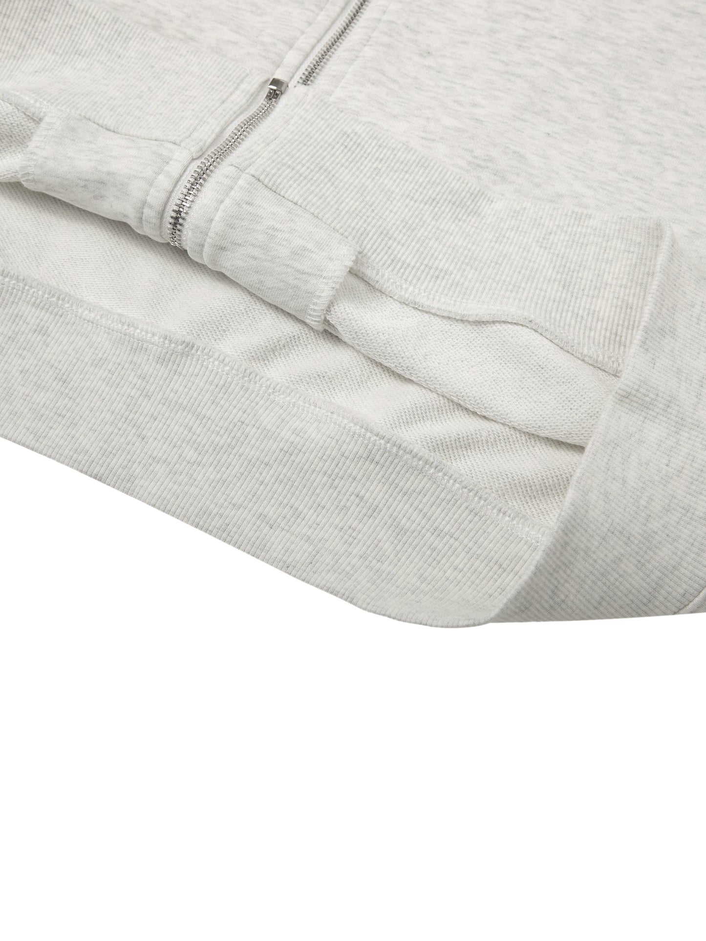 Essential Cropped Zip-Up Hoodie D o n e s t a t e