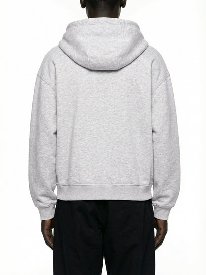 Boxy Button Placket Hoodie D o n e s t a t e