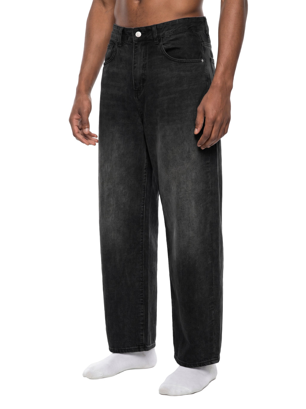 Men's Sunfade Vintage Wash Barrel Leg Jeans ODMPOD