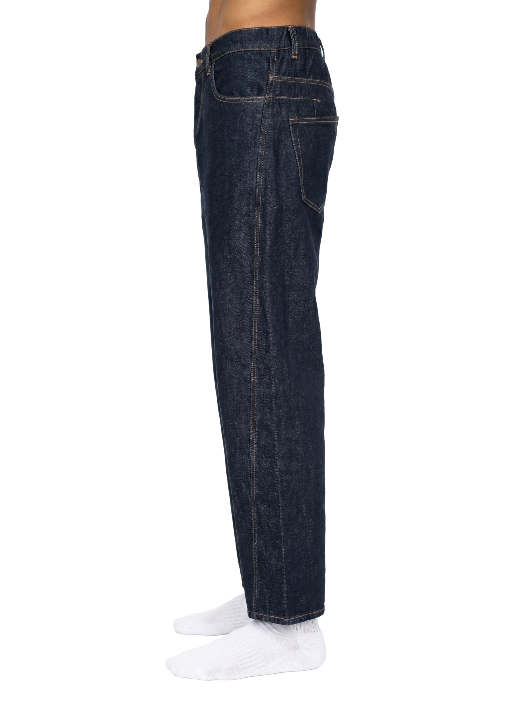 Men's Vintage Wash Barrel Leg Jeans ODMPOD