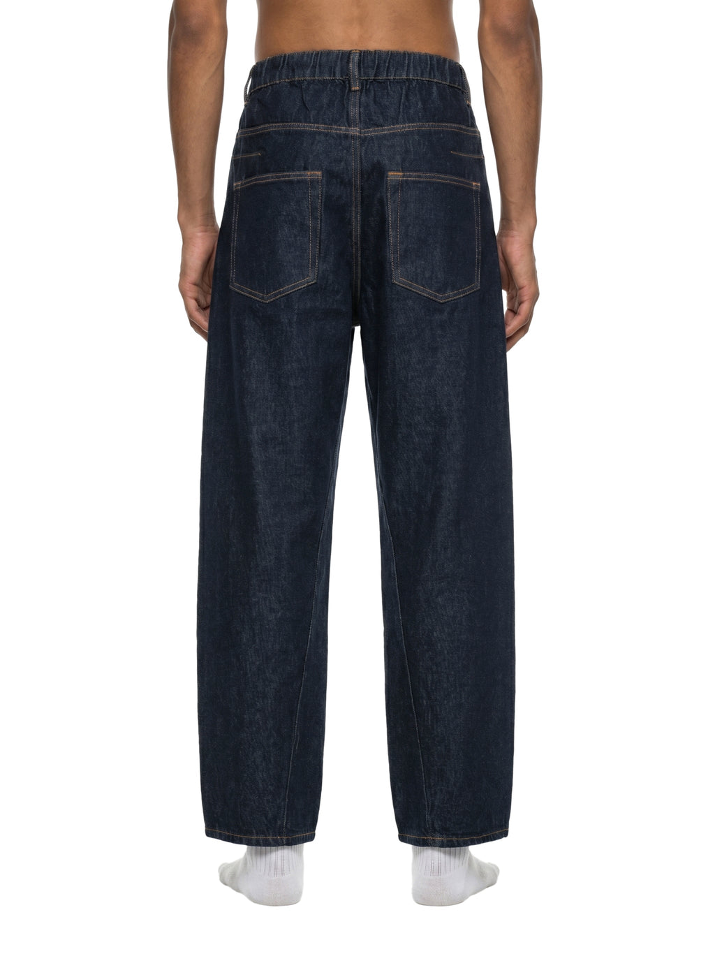 Men's Vintage Wash Barrel Leg Jeans ODMPOD